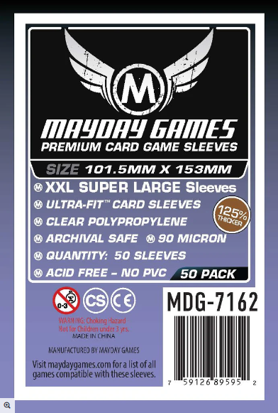 MayDay Games Board Game Sleeves 101.5x153mm