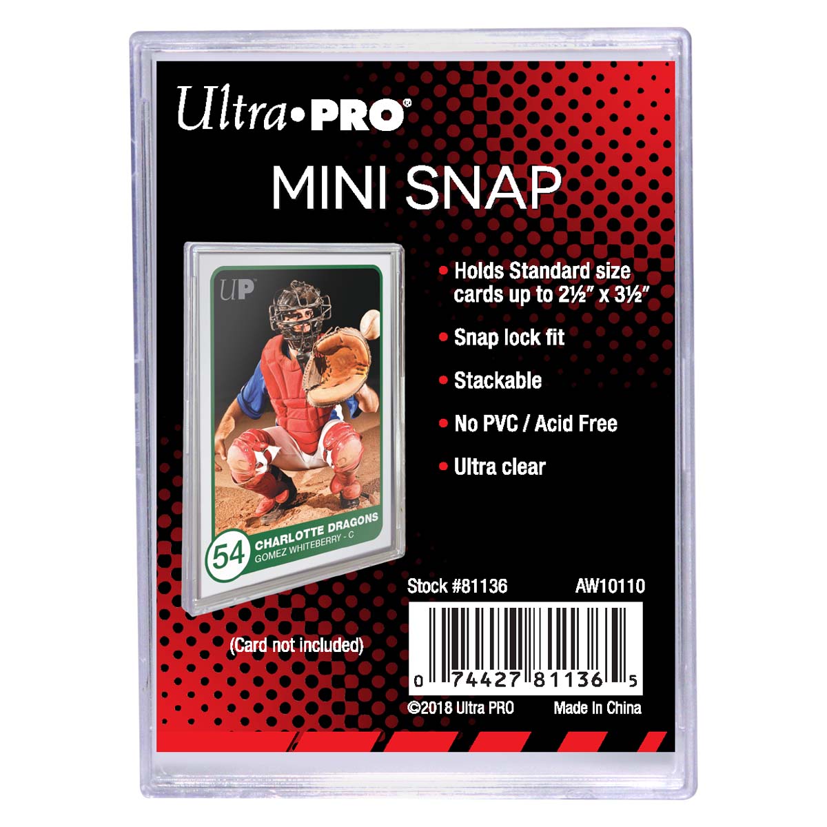 Ultra Pro Snap Card Holder Mini