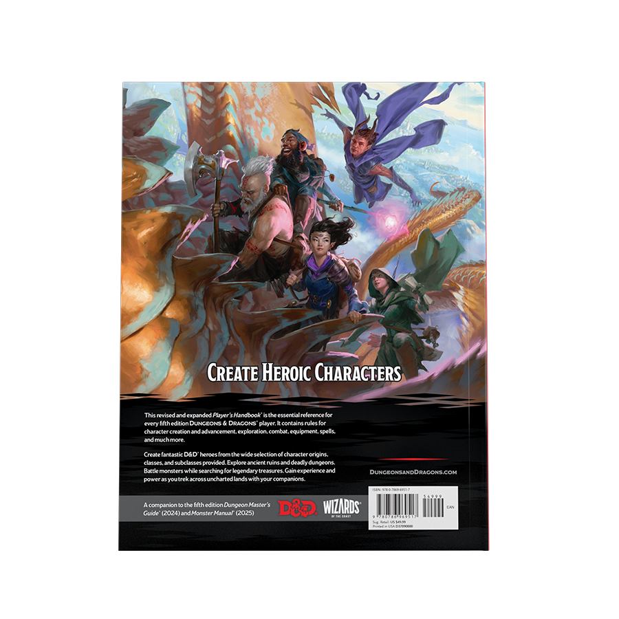 D&D - Player's Handbook 2024 Hard Cover