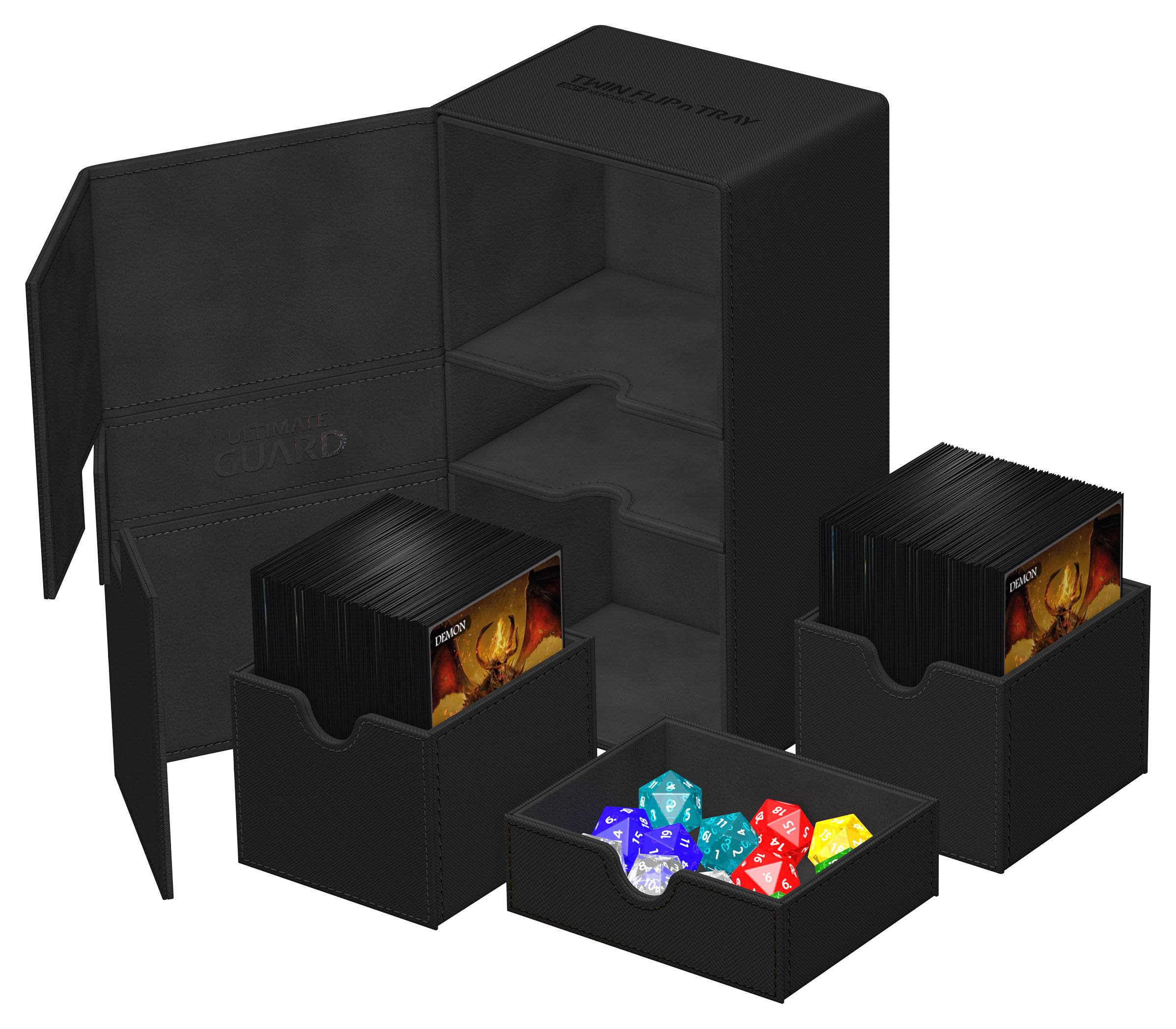 Ultimate Guard Twin Flip'n'Tray 200+ Xenoskin (Black)