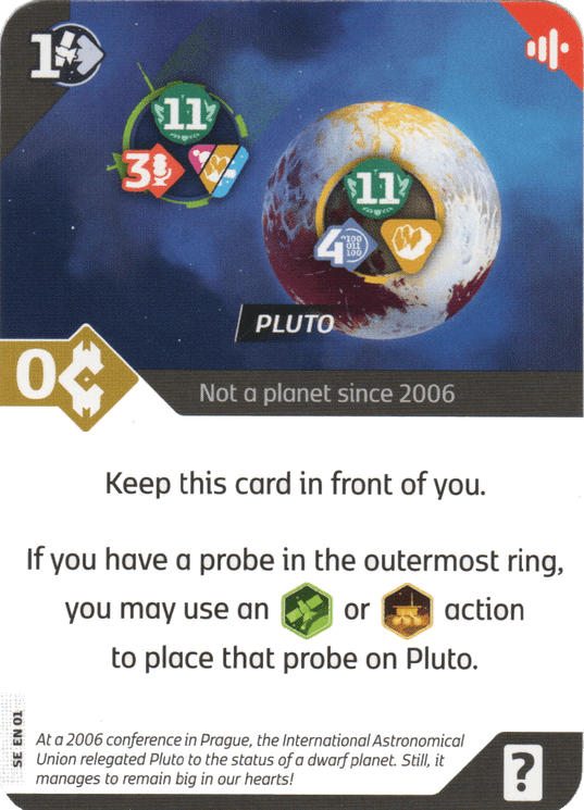 SETI - Pluto Promo Card